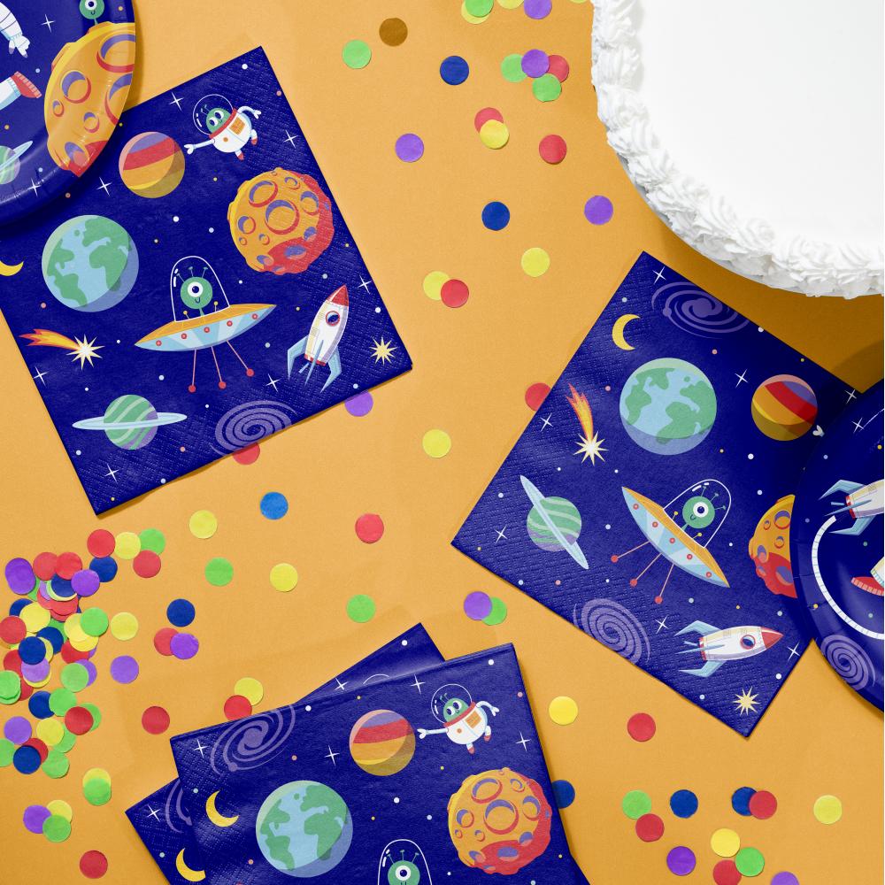 Space Adventures 2-Ply Paper Luncheon Napkin (16/Pkg)