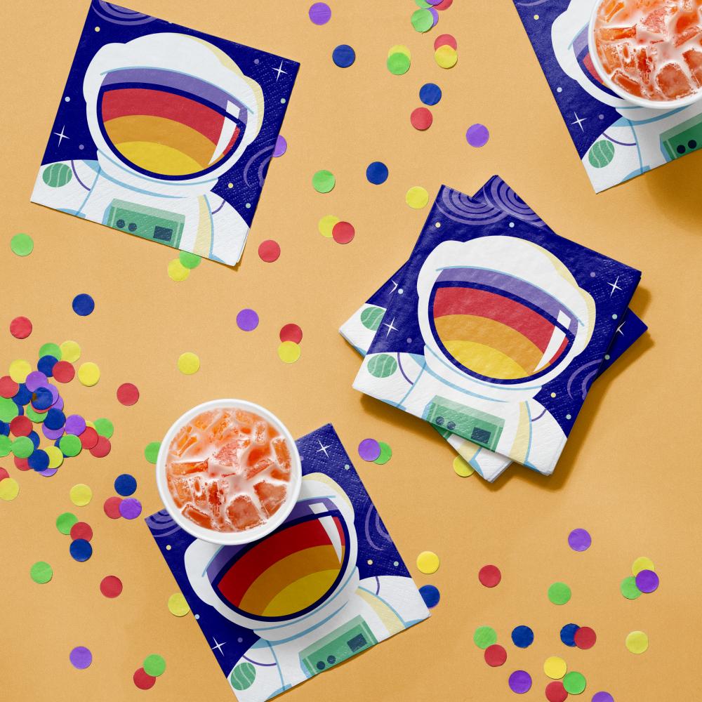 Space Adventures 2-Ply Paper Beverage Napkin (16/Pkg)