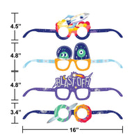 Space Adventures Paper Glasses (4/Pkg)