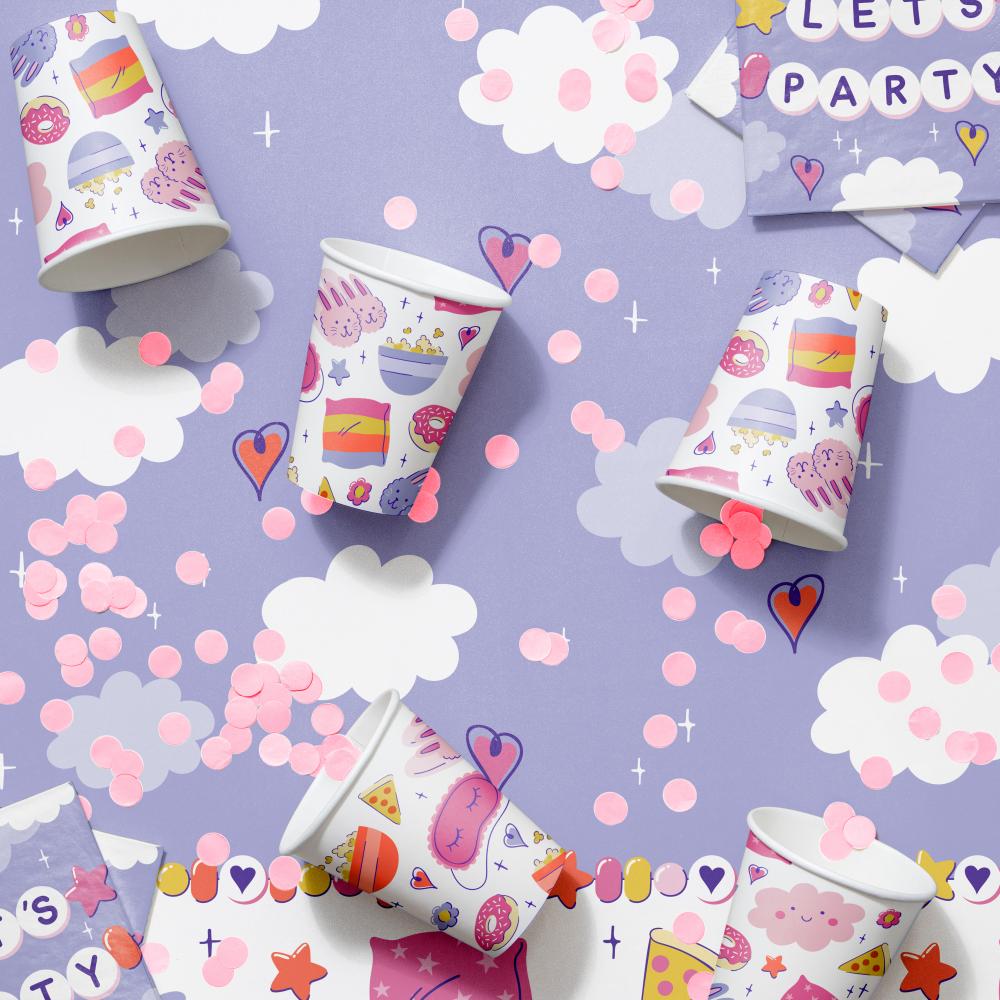 Sweet Dreams Paper Hot/Cold Cup 9oz. (8/Pkg)