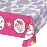 Boots and Bows Paper Tablecover, 54