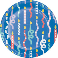 Party Patterns 6.75 inch Paper Luncheon Plate (8/Pkg)