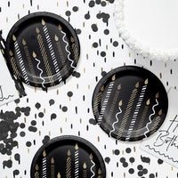 Golden Wishes 6.75 inch Paper Luncheon Plate (8/Pkg)