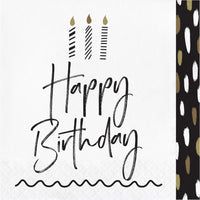 Golden Wishes 2-Ply Paper Luncheon Napkin (16/Pkg)