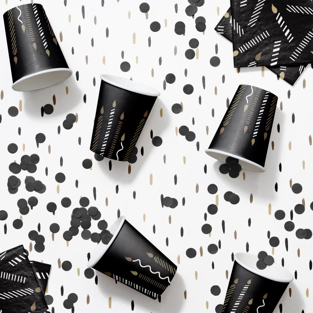 Golden Wishes Paper Hot/Cold Cup 9oz. (8/Pkg)