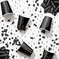 Golden Wishes Paper Hot/Cold Cup 9oz. (8/Pkg)