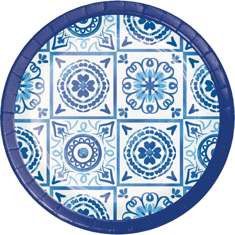Blue Willow Paper 9.75 inch Banquet Plate (8/Pkg)