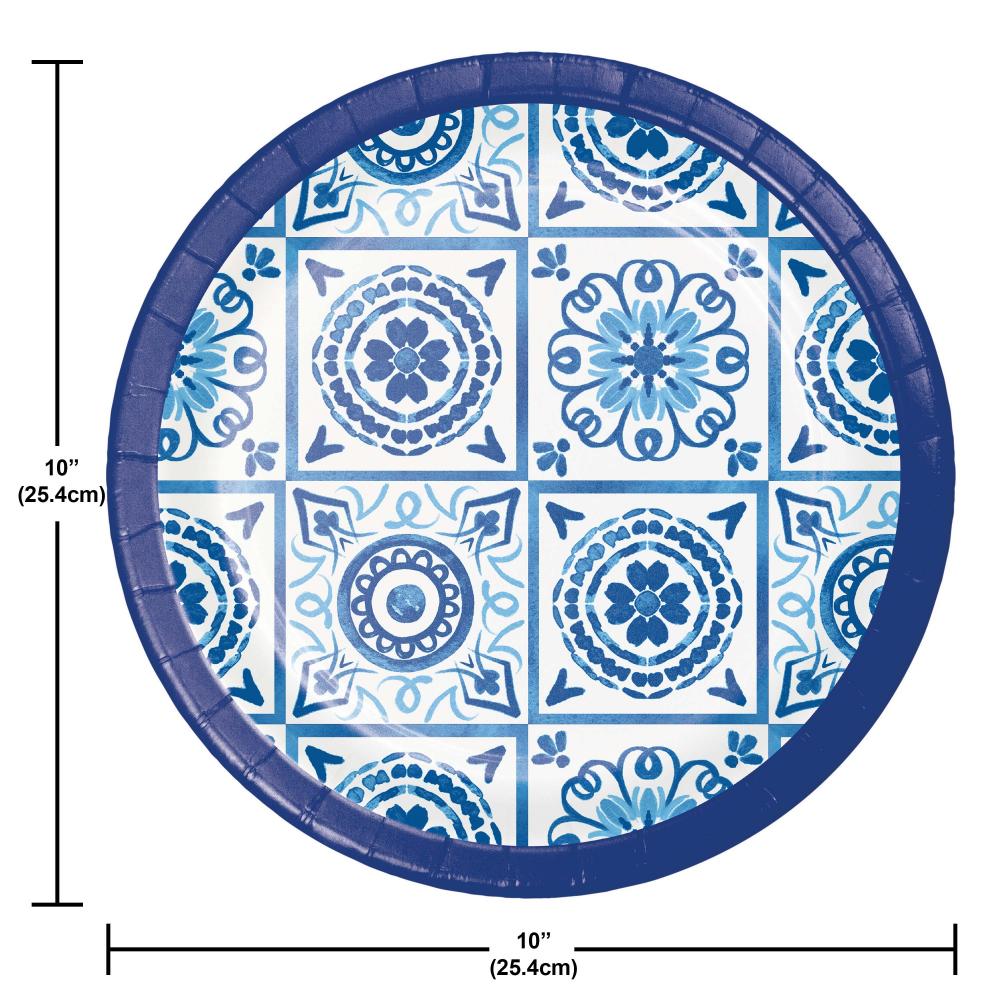 Blue Willow Paper 9.75 inch Banquet Plate (8/Pkg)