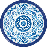 Blue Willow 6.75 inch Paper Luncheon Plate (8/Pkg)