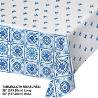 Blue Willow Paper Tablecover 54