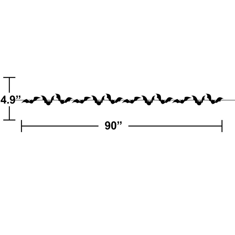 12 pc Bulk Bats Shaped Banner with Black Twine