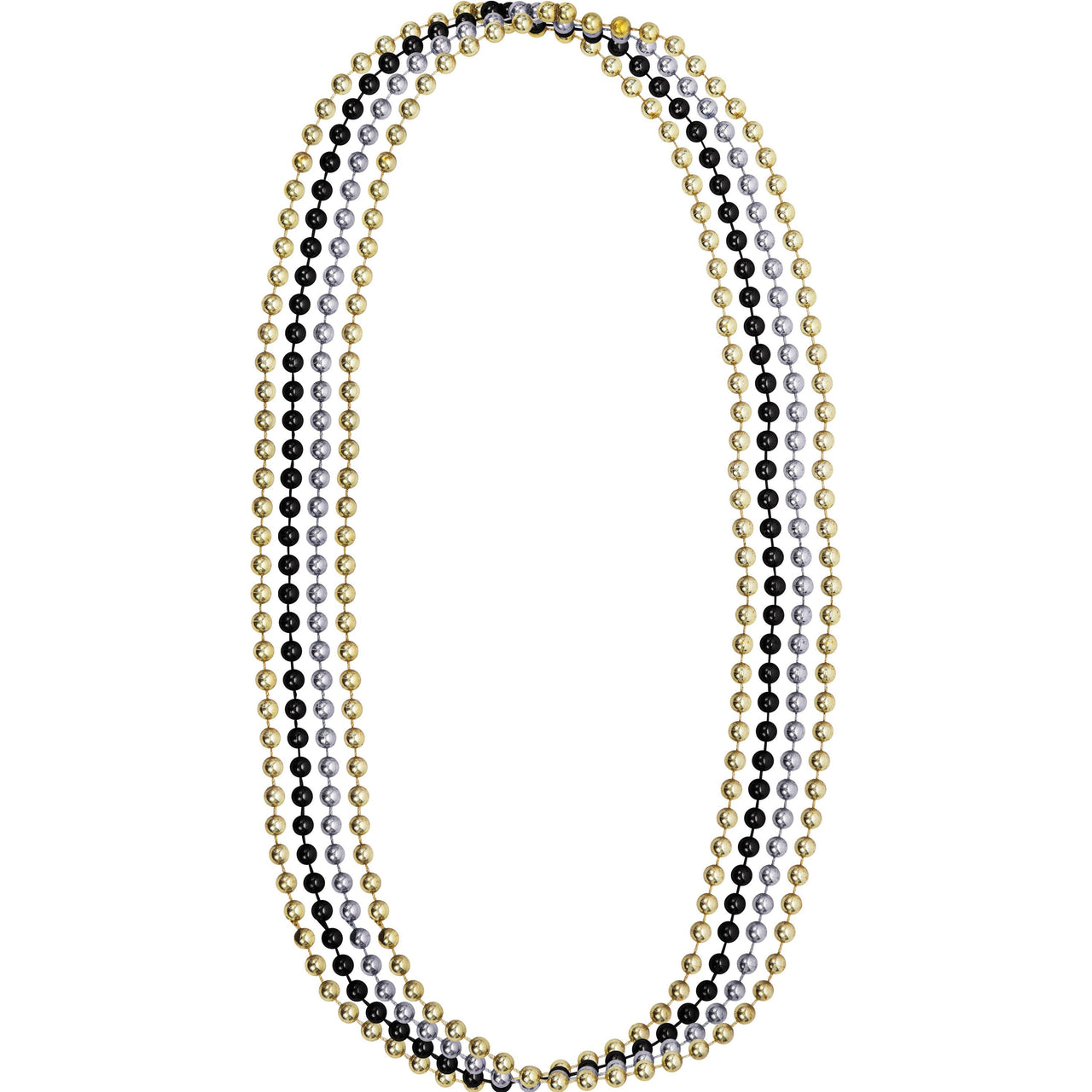 New Year's Eve Decor 4th Gold New Year Wearables Kit for 4, Black, Silver, Gold