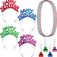 New Year's Eve Decor 4th New Year Wearables Kit for 4, Assorted Color
