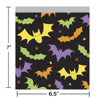 120 pc Bulk Halloween Bats Sandwich Zipper Bag