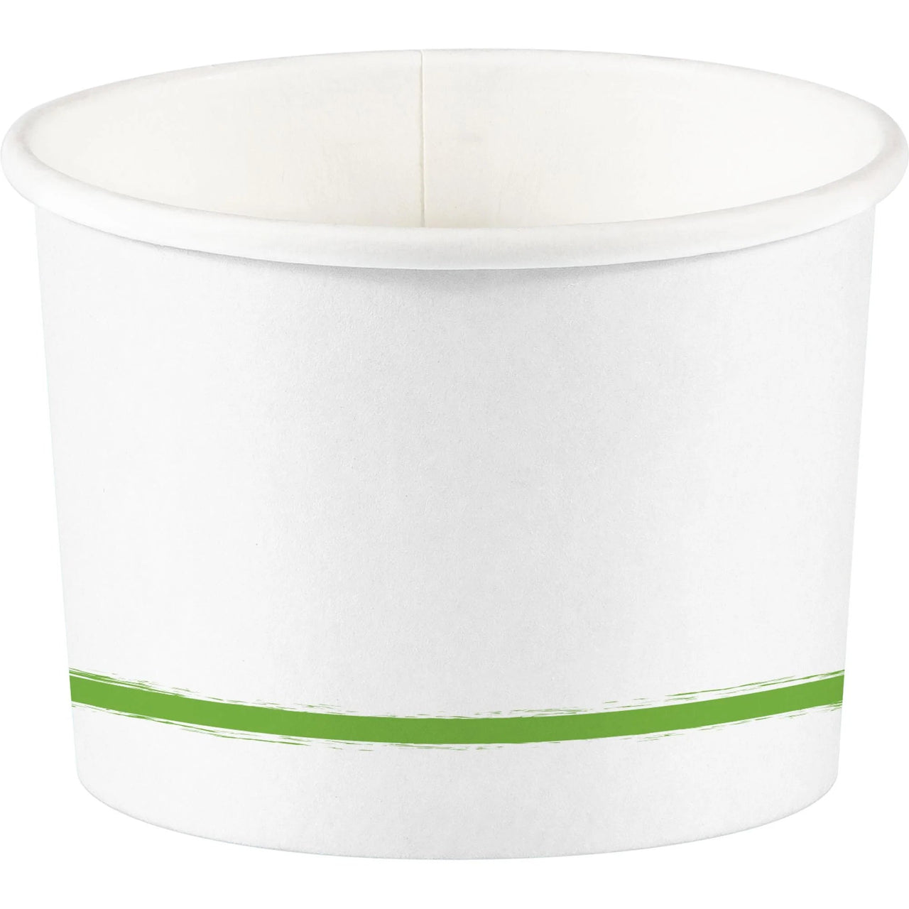 48 pc Bulk Sensations Serveware 9 oz Paper Snack Cups w/ Plastic Lids