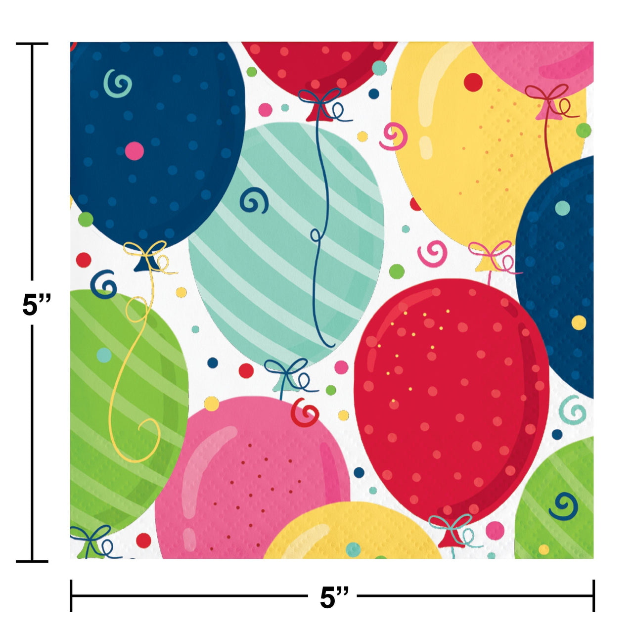 Bulk Case of Festive Fun 24ct 2ply Beverage Napkin (24/Pkg)