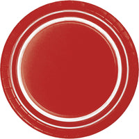 120 pc Bulk Classic Red 10 pc Bulk Sturdy Style 8.75 Inch Paper Dinner Plate