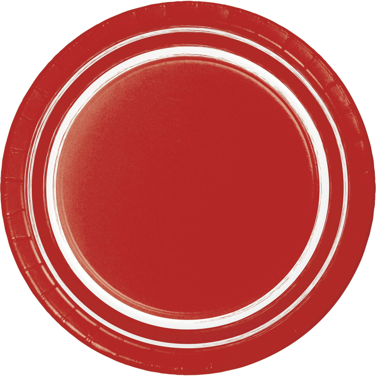 120 pc Bulk Classic Red 10 pc Bulk Sturdy Style 6.75 Inch Dessert Plate