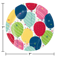 Bulk Case of Festive Fun 10ct Sturdy Style 6.75 Inch Dessert Plate