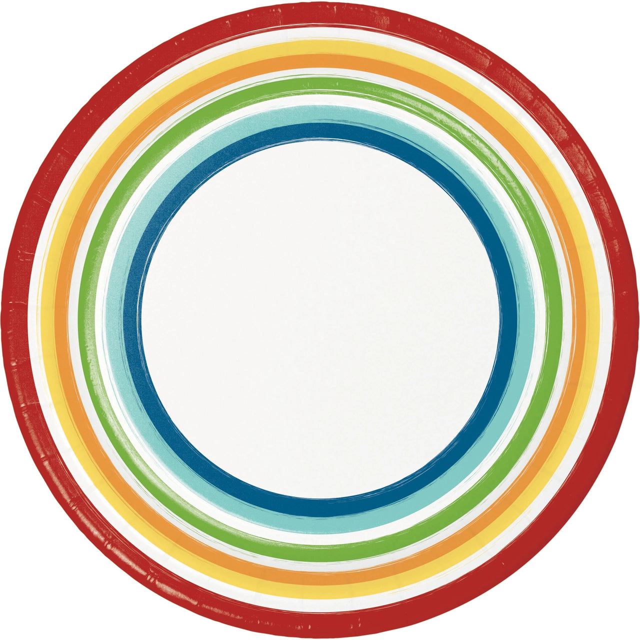 120 pc Bulk Painterly Party 10 pc Bulk Sturdy Style 6.75 Inch Dessert Plate