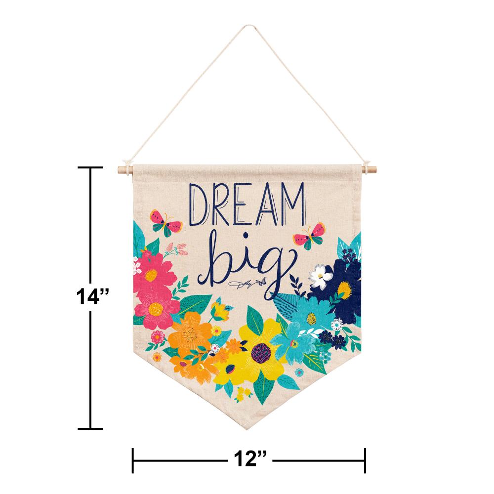 12ct Bulk Dolly Parton "Dream Big" Hanging Canvas Sign