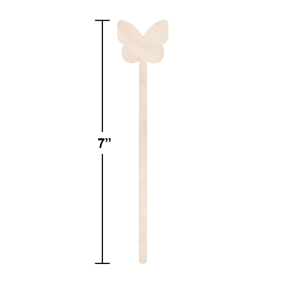 144ct Bulk Dolly Parton Wooden Butterfly Cocktail Stirs