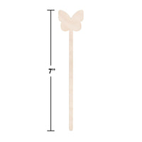 144ct Bulk Dolly Parton Wooden Butterfly Cocktail Stirs