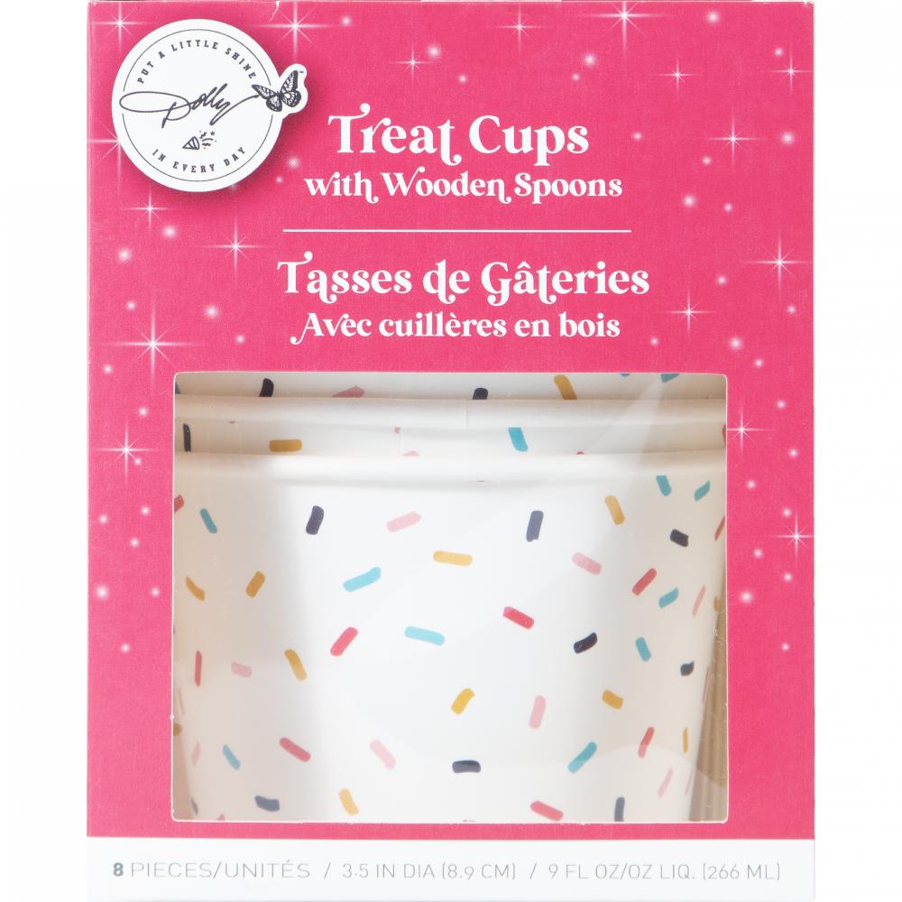 48ct Bulk Dolly Parton Paper Dessert Cups With Wooden Spoons