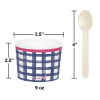 48ct Bulk Dolly Parton Paper Dessert Cups With Wooden Spoons