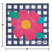 192ct Bulk Dolly Parton Blossoming Beauty 2 Ply Beverage Napkins