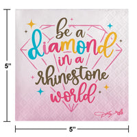 192ct Bulk Dolly Parton What Would Dolly Do? 2 Ply Beverage Napkins