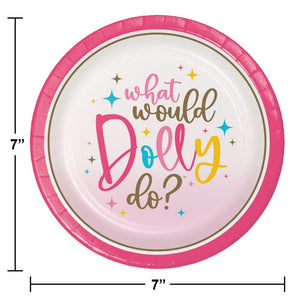 Dolly Parton What Would Dolly Do? Paper Dessert Plates (8/Pkg)