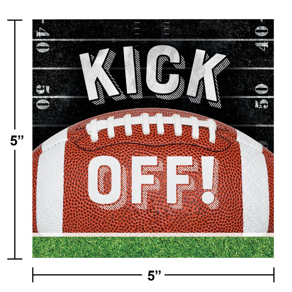 Bulk Case of Football Kick Off Beverage Napkin