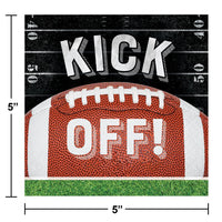 Bulk Case of Football Kick Off Beverage Napkin