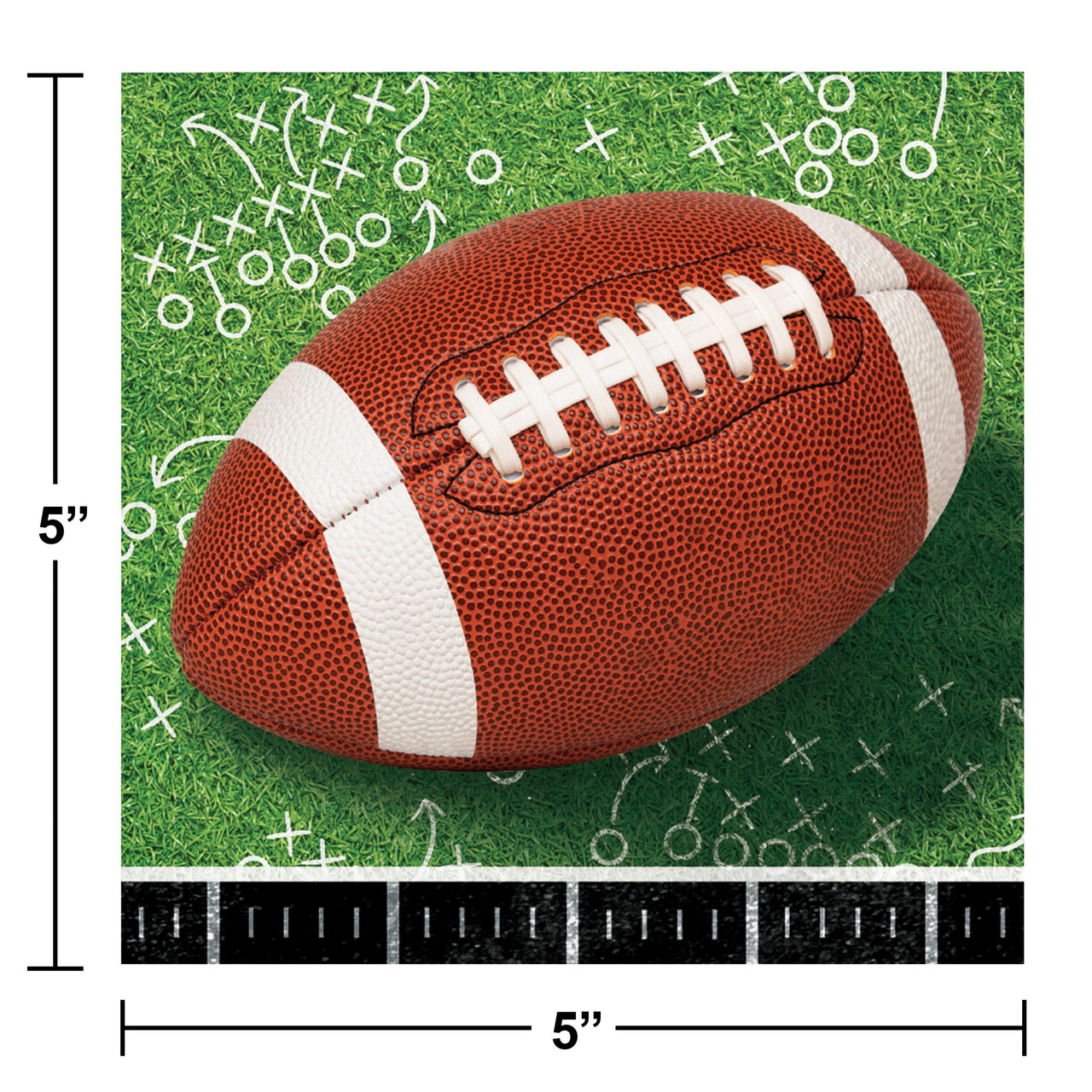 Bulk Case of Football Beverage Napkin