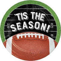 96 pc Bulk Football Tis the Season 6.75 Inch Dessert Plate