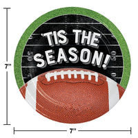 Bulk Case of Football Tis the Season 6.75 Inch Dessert Plate