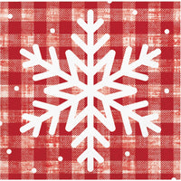 192 pc Bulk Let It Snow Beverage 2Ply Napkin