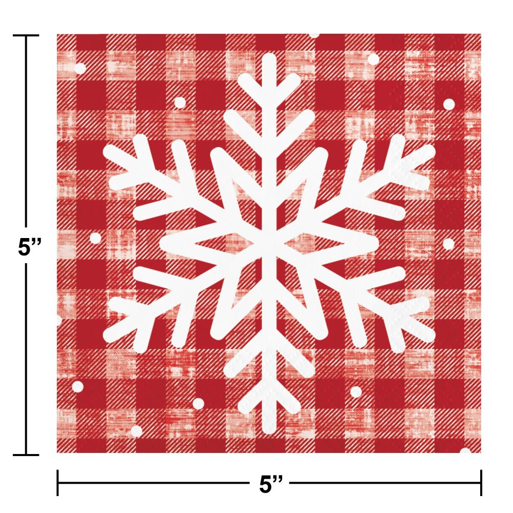 Bulk Case of Let It Snow Beverage Napkin