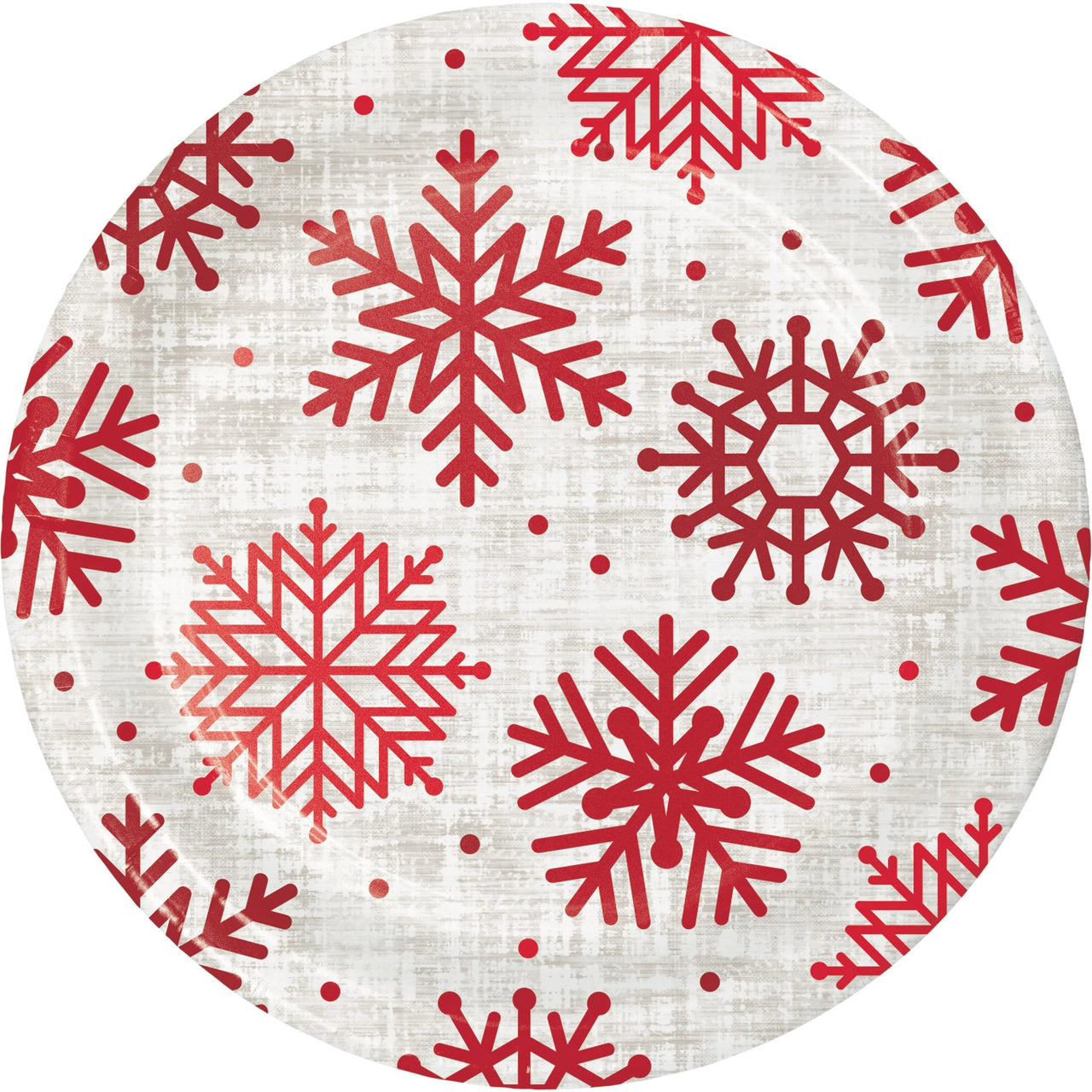 96 pc Bulk Let It Snow 6.75 Inch Dessert Plate