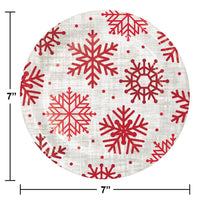 Bulk Case of Let It Snow 6.75 Inch Dessert Plate