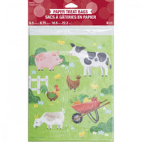 Bulk Case of Farm Animals Paper Treat Bags, Large