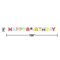 Farm Animals Letter Banner w/ Ribbon (1/Pkg)