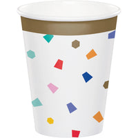 96 pc Bulk Birthday Confetti Hot/Cold Cup 9oz.