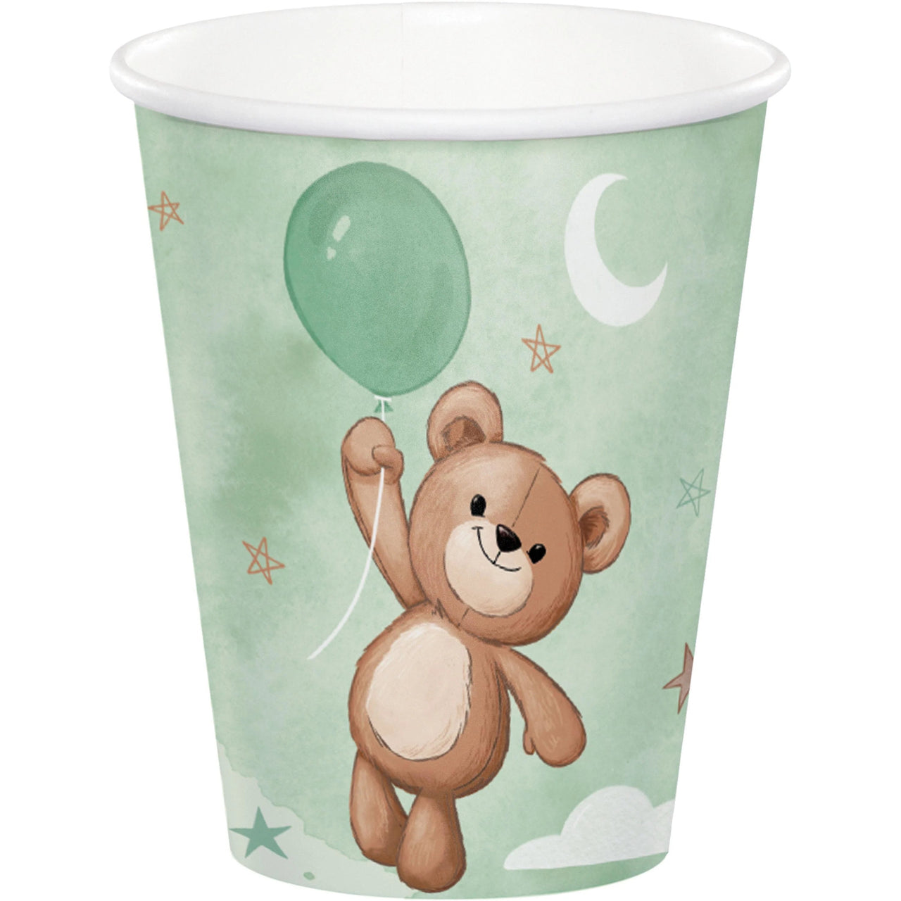 96 pc Bulk Teddy Bear Hot/Cold Cup 9oz.