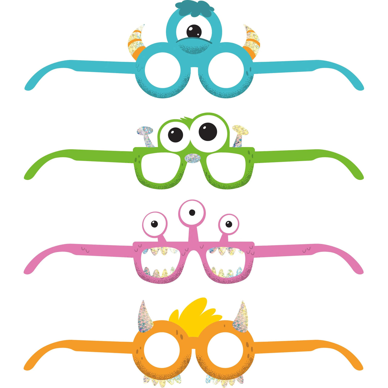 24 pc Bulk Monsters Paper Glasses