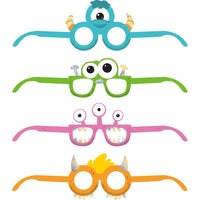 24 pc Bulk Monsters Paper Glasses