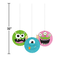Bulk Case of Monsters Hanging Decor w/ Stickers