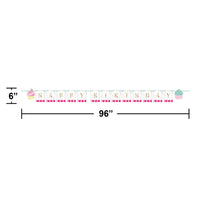 Bulk Case of Bakery Sweets Shaped Banner w/ Ribbon, Foil