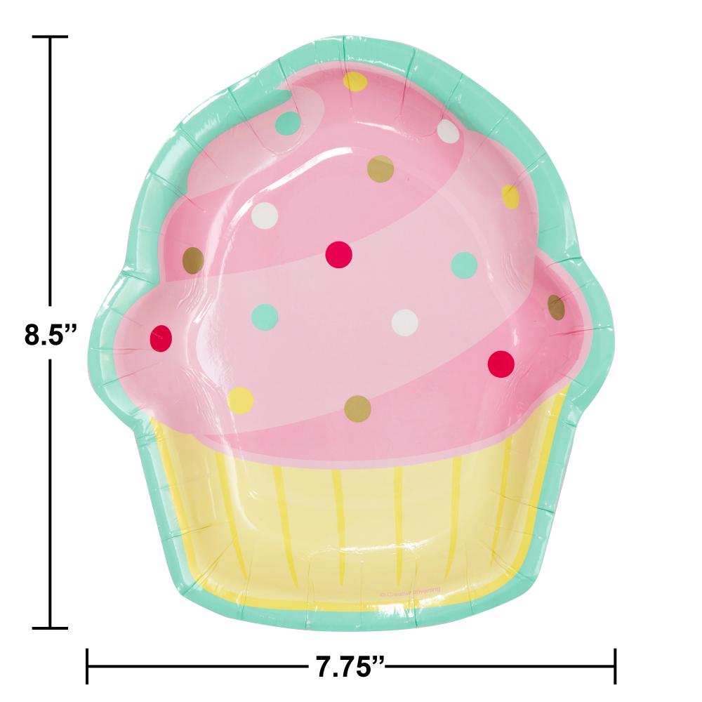 Bulk Case of Bakery Sweets Cupcake Shaped Plate